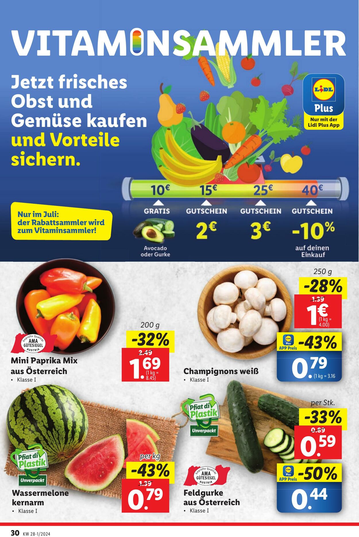 Prospekt Lidl 04.07.2024 - 10.07.2024