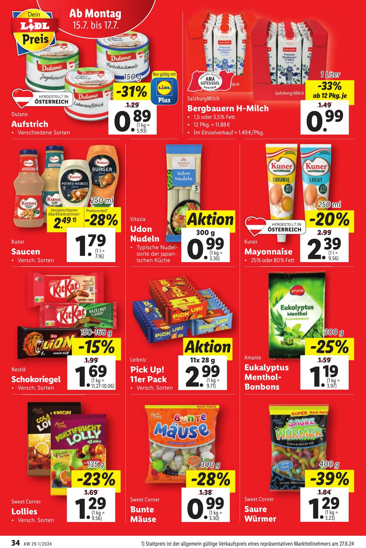 Prospekt Lidl 11.07.2024 - 17.07.2024