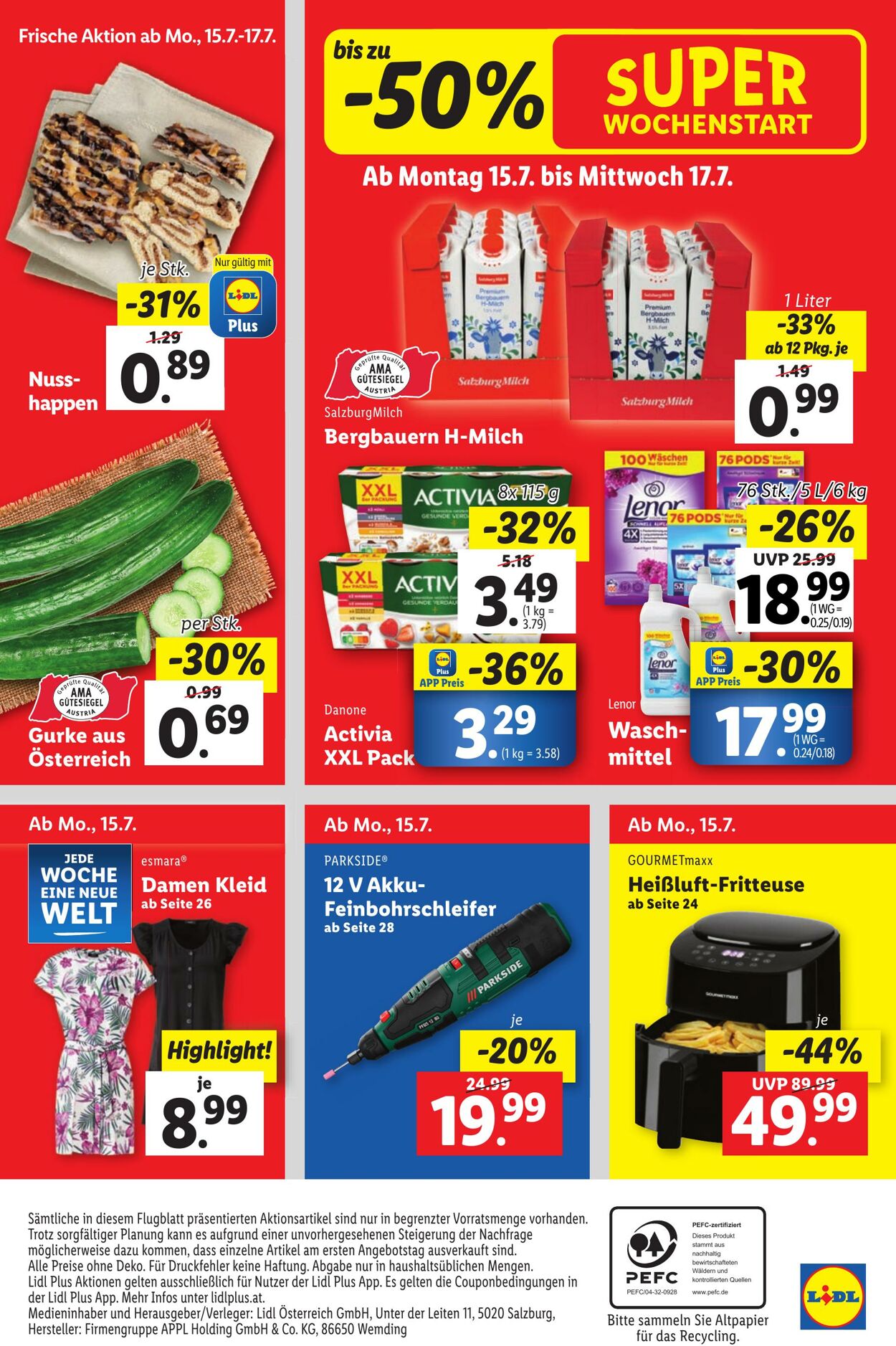 Prospekt Lidl 11.07.2024 - 17.07.2024