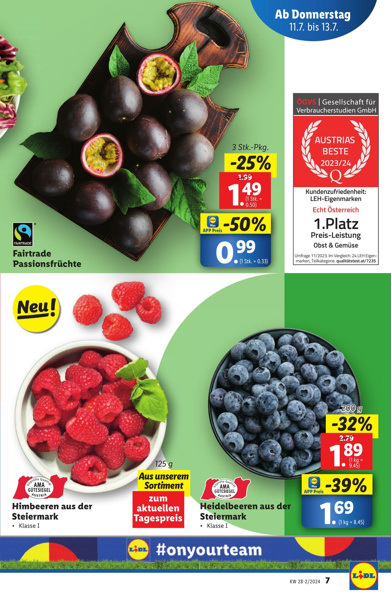 Prospekt Lidl 11.07.2024 - 17.07.2024