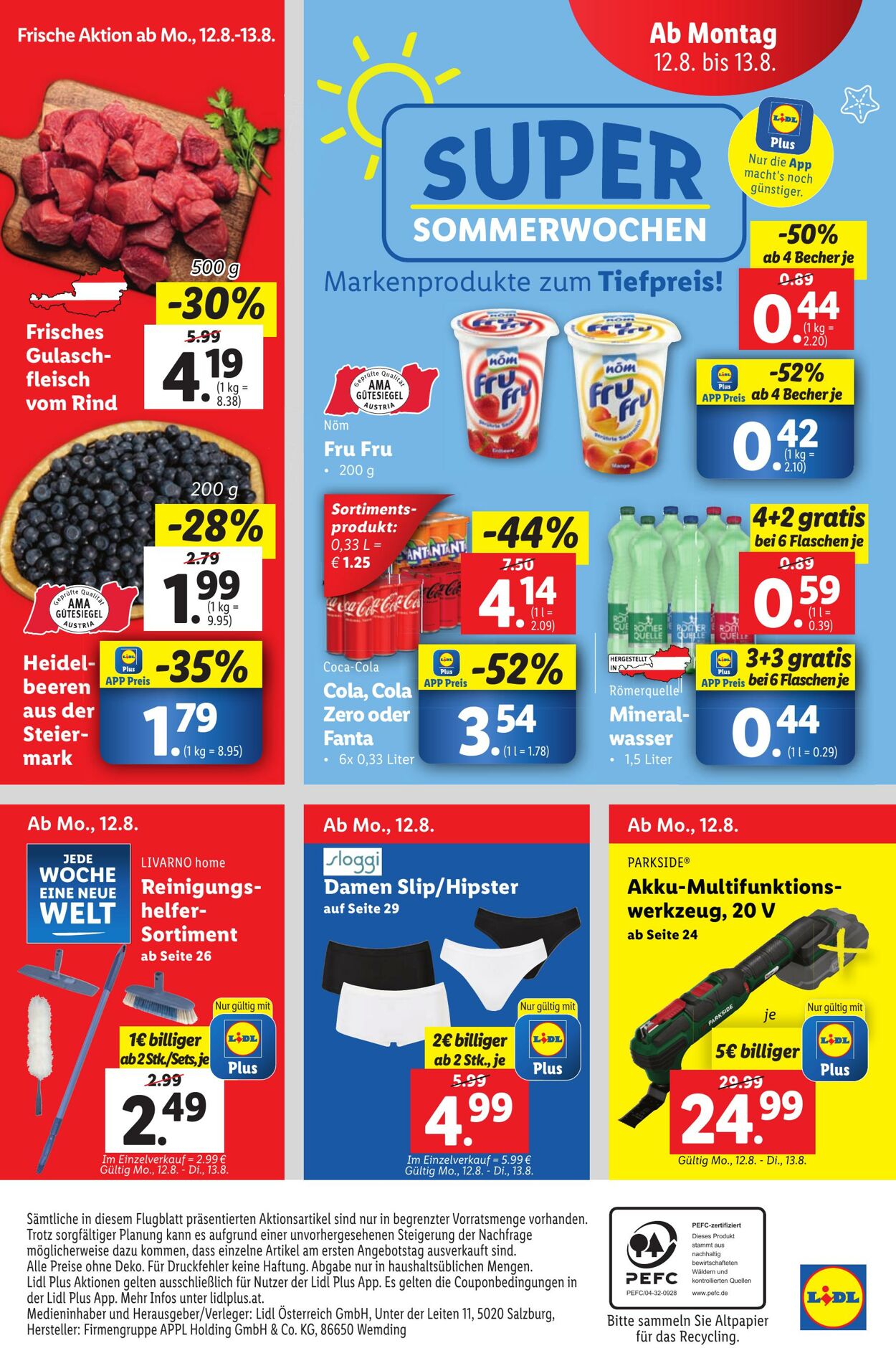 Prospekt Lidl 08.08.2024 - 14.08.2024