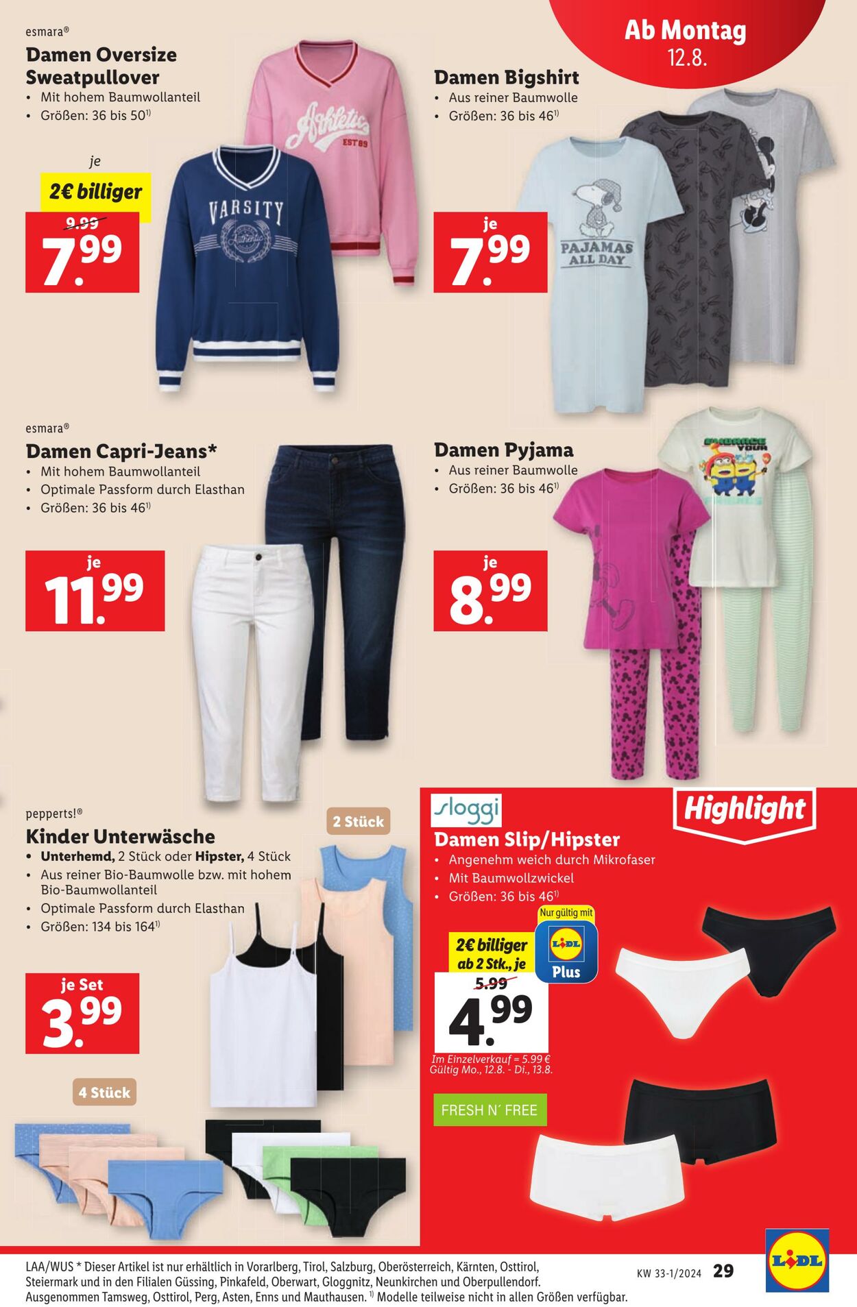 Prospekt Lidl 08.08.2024 - 14.08.2024