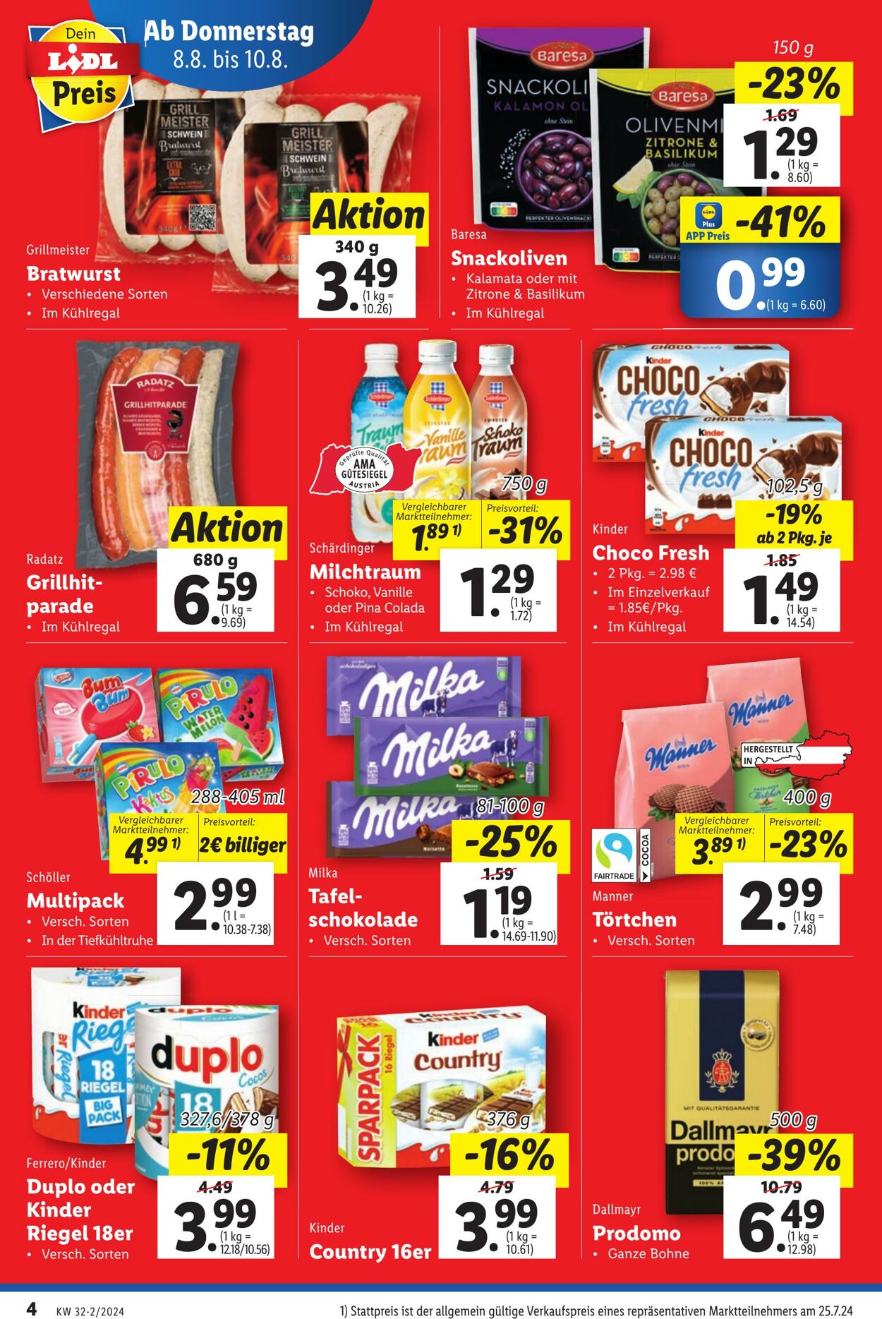 Prospekt Lidl 08.08.2024 - 14.08.2024