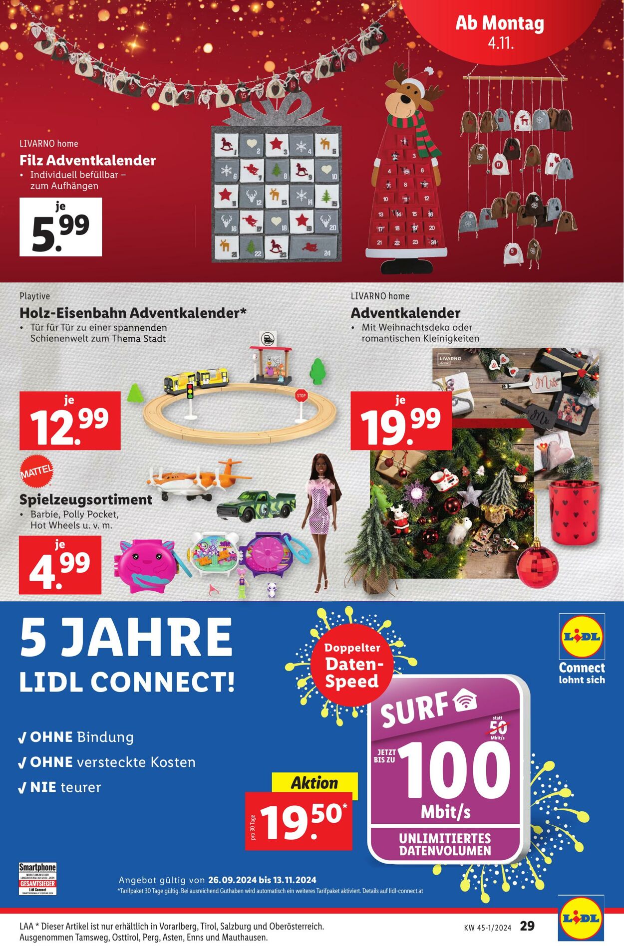 Prospekt Lidl 30.10.2024 - 06.11.2024