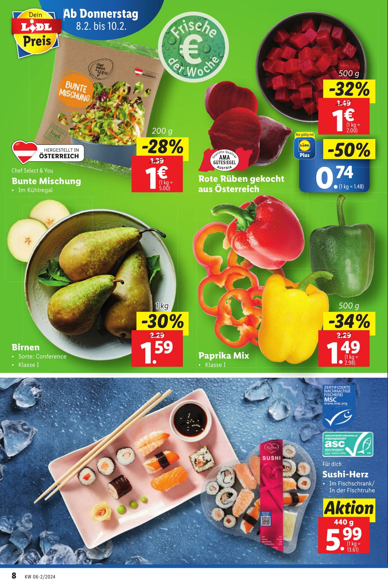 Prospekt Lidl 08.02.2024 - 14.02.2024