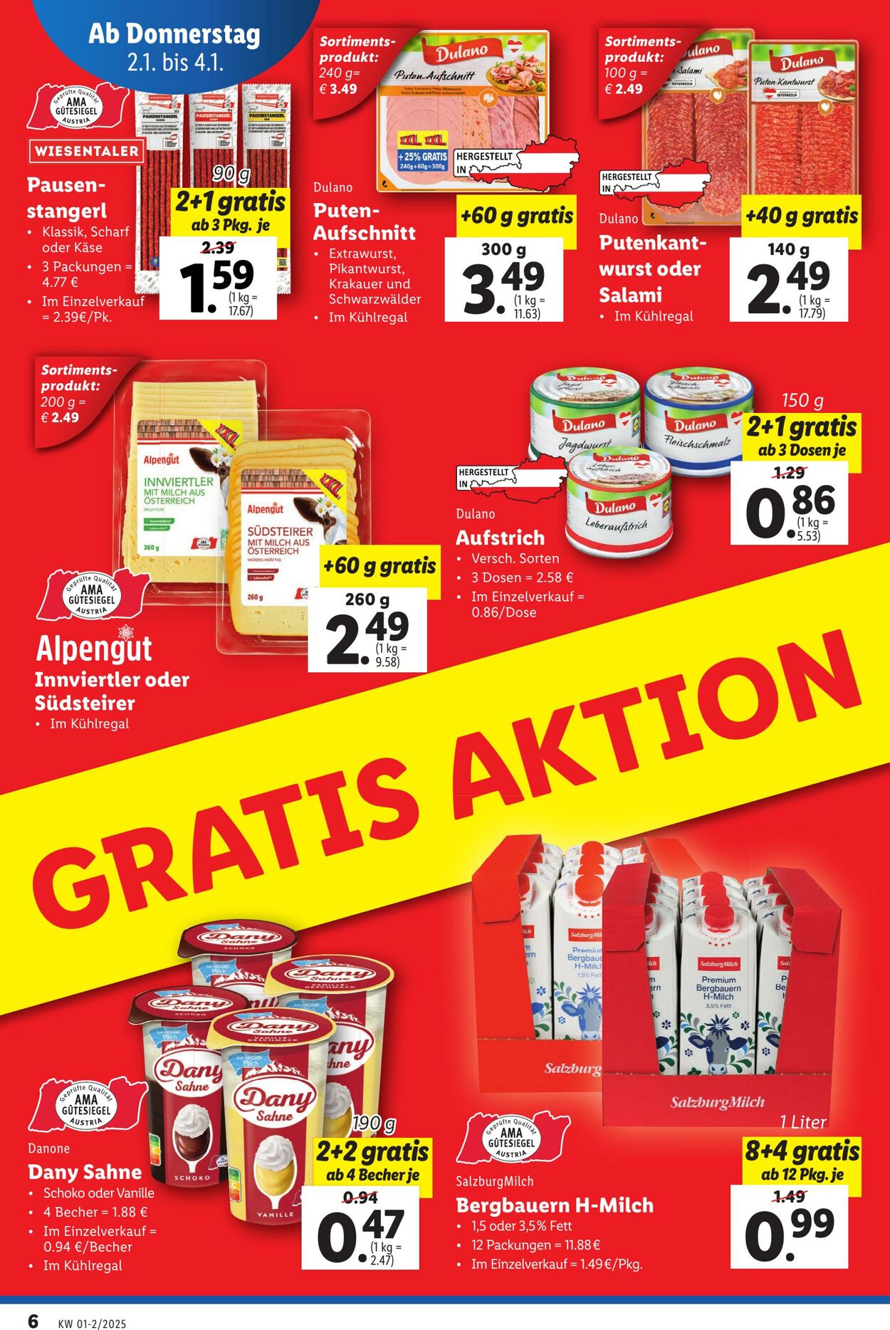 Prospekt Lidl 02.01.2025 - 08.01.2025