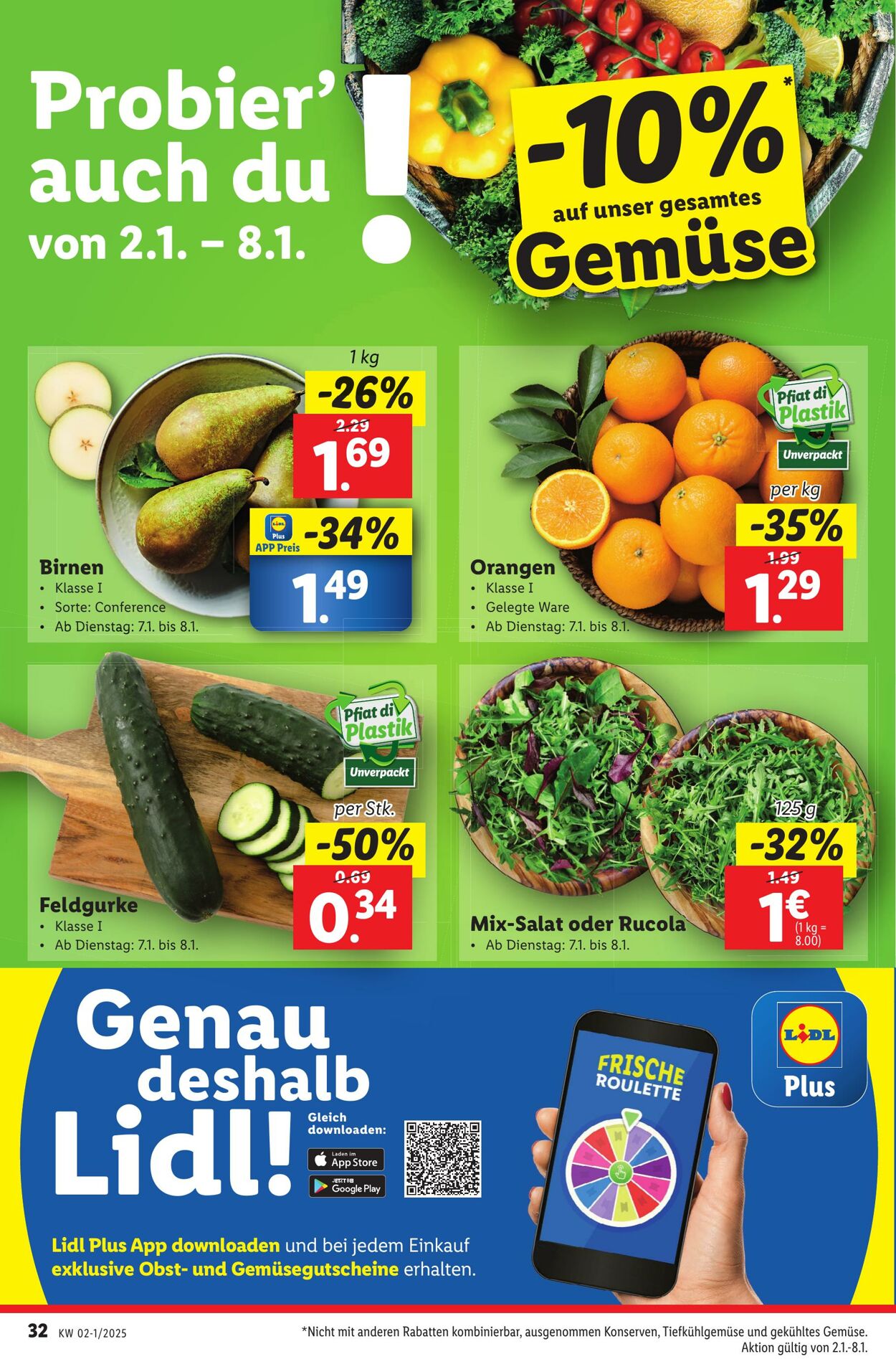 Prospekt Lidl 02.01.2025 - 08.01.2025