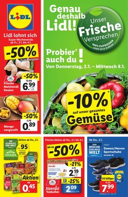 Prospekt Lidl 02.01.2025 - 08.01.2025