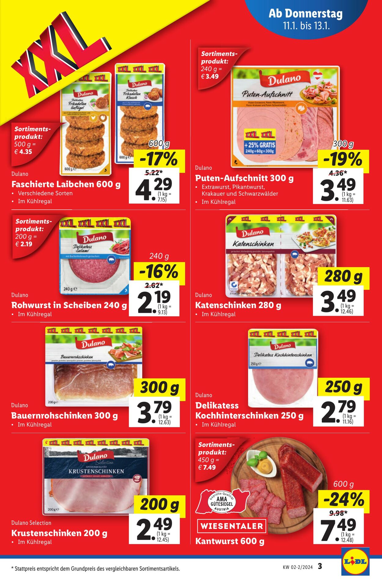 Prospekt Lidl 11.01.2024 - 13.01.2024