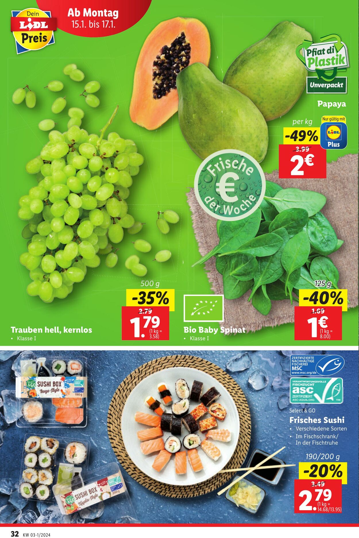 Prospekt Lidl 11.01.2024 - 13.01.2024