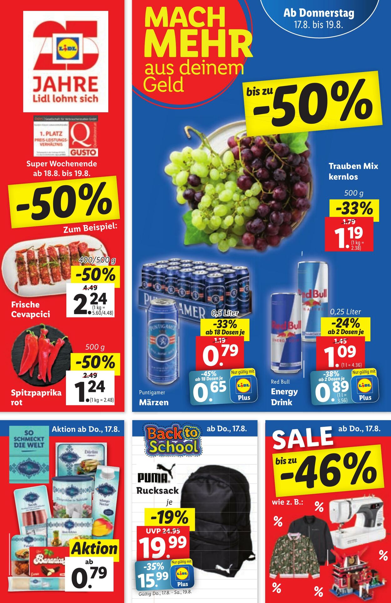 Prospekt Lidl 17.08.2023 - 19.08.2023