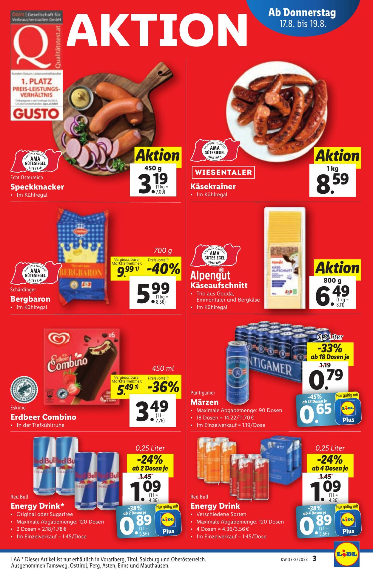 Prospekt Lidl 17.08.2023 - 19.08.2023