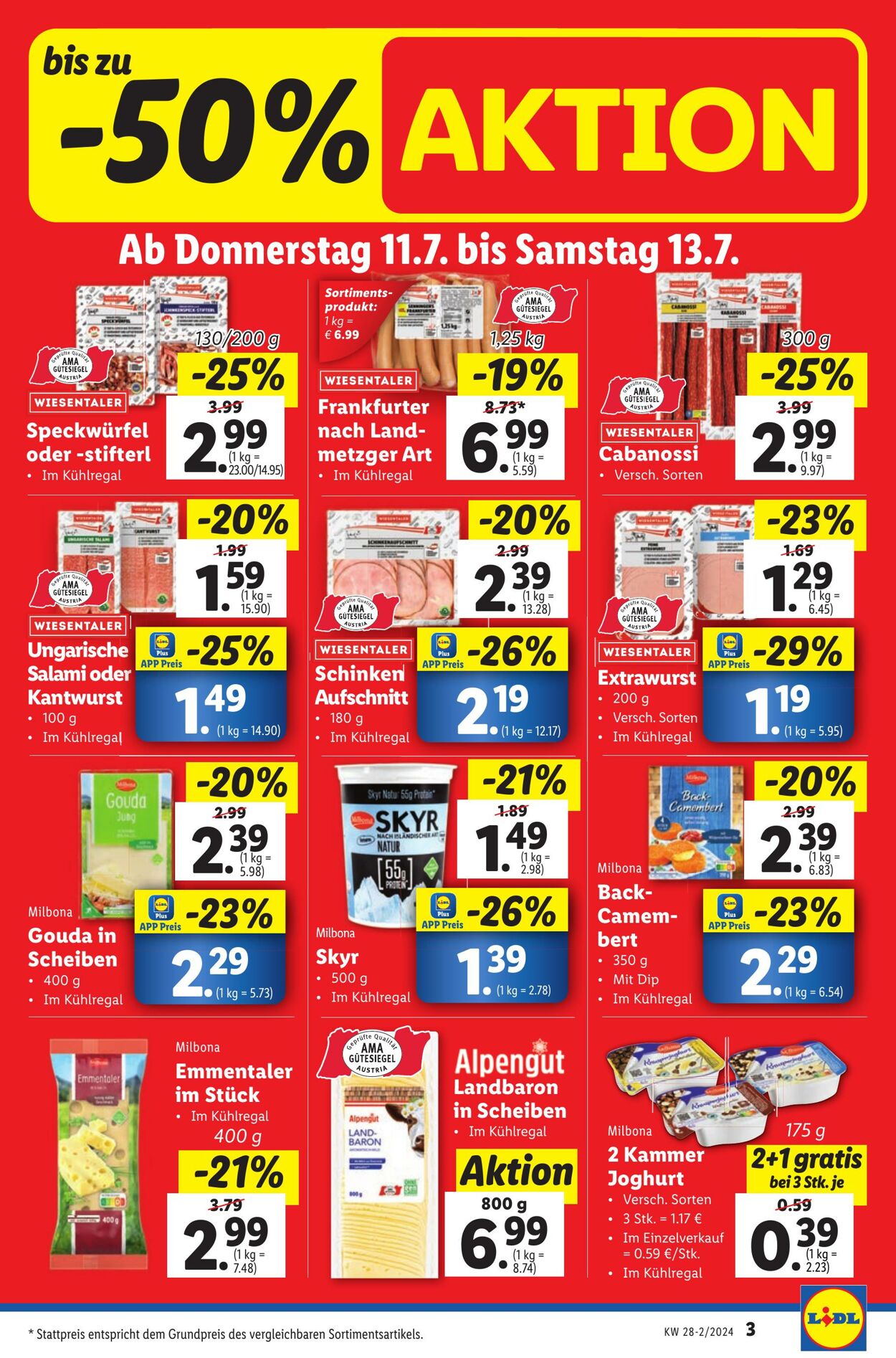 Prospekt Lidl 11.07.2024 - 17.07.2024