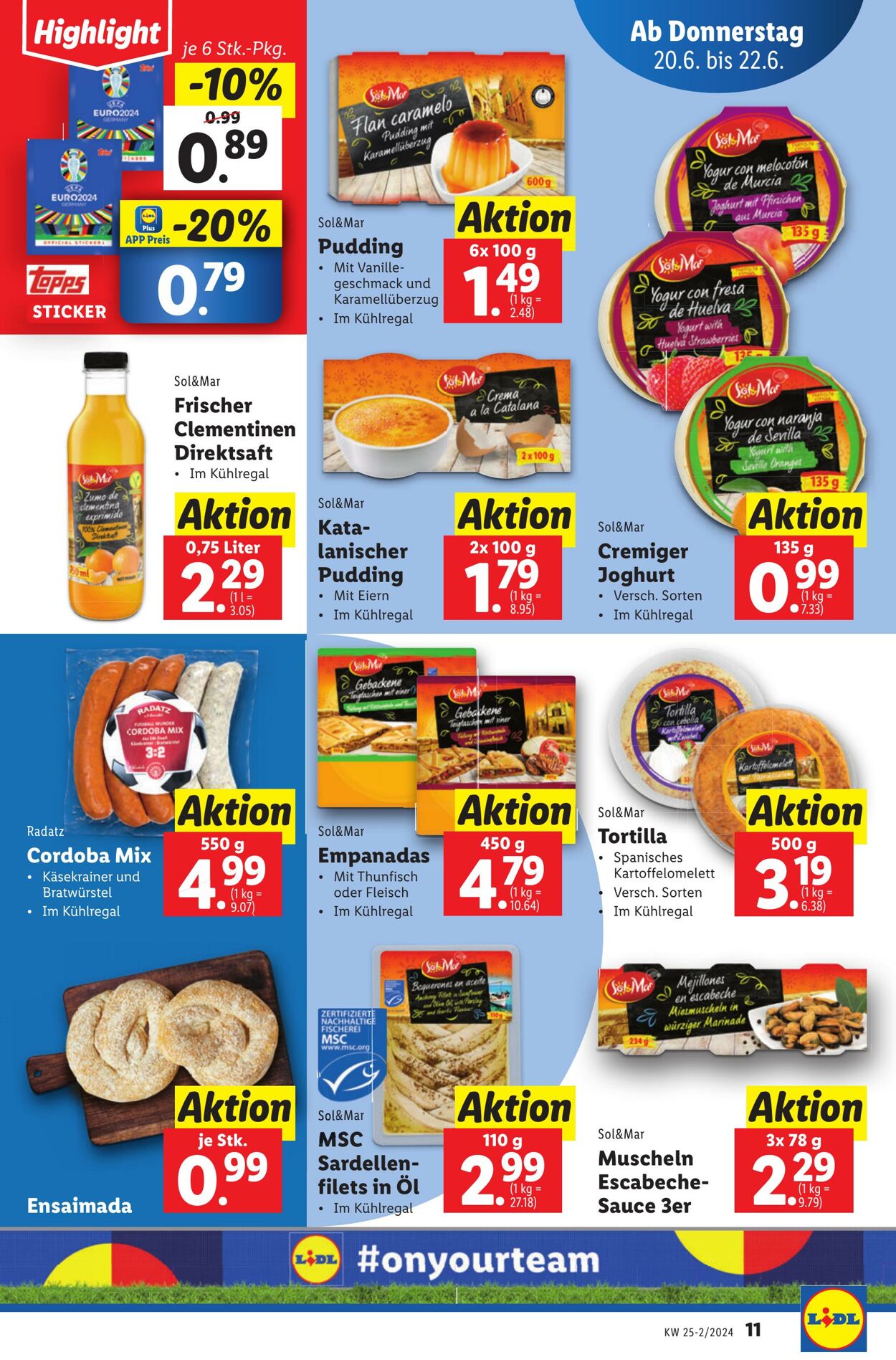 Prospekt Lidl 20.06.2024 - 26.06.2024