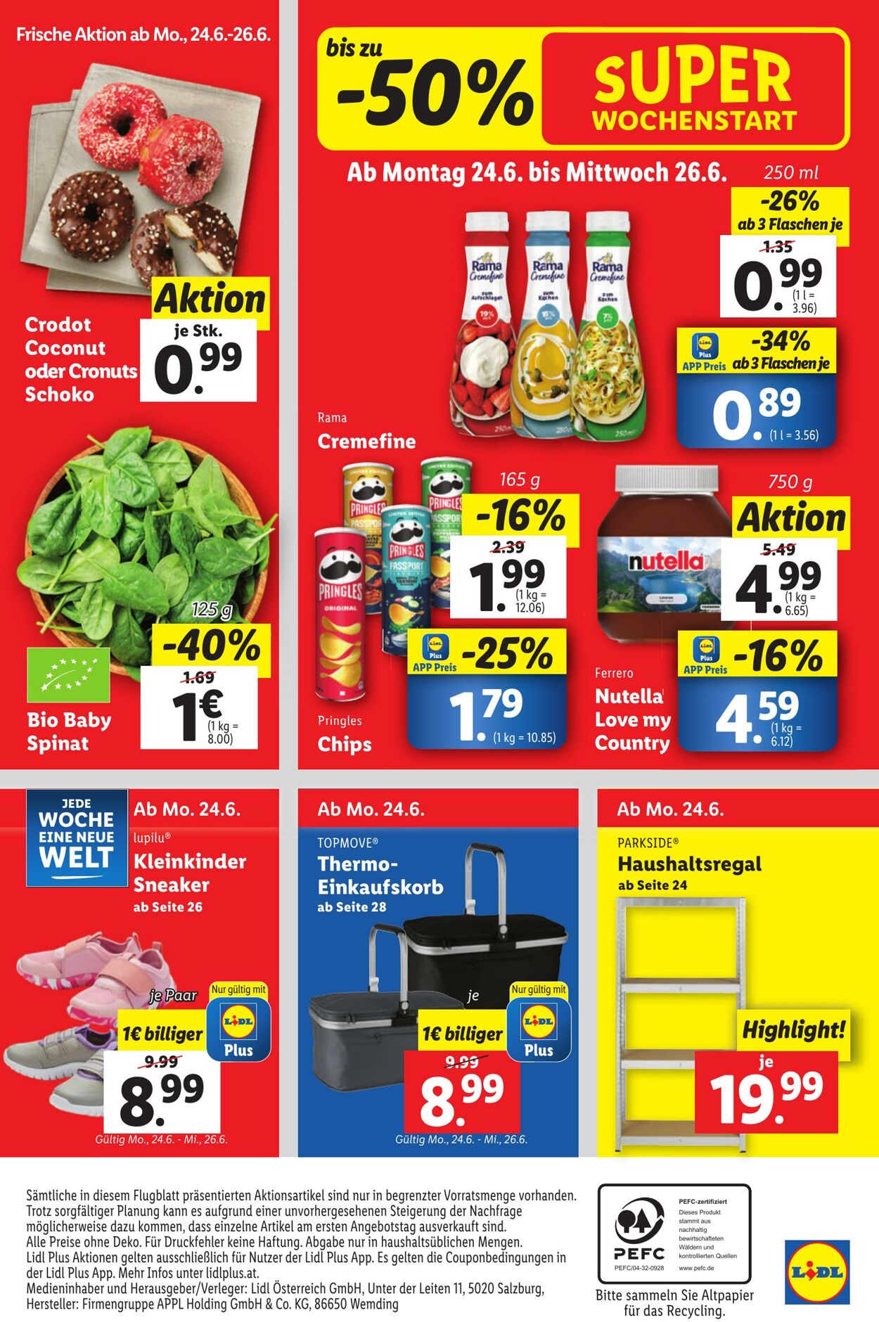 Prospekt Lidl 20.06.2024 - 26.06.2024