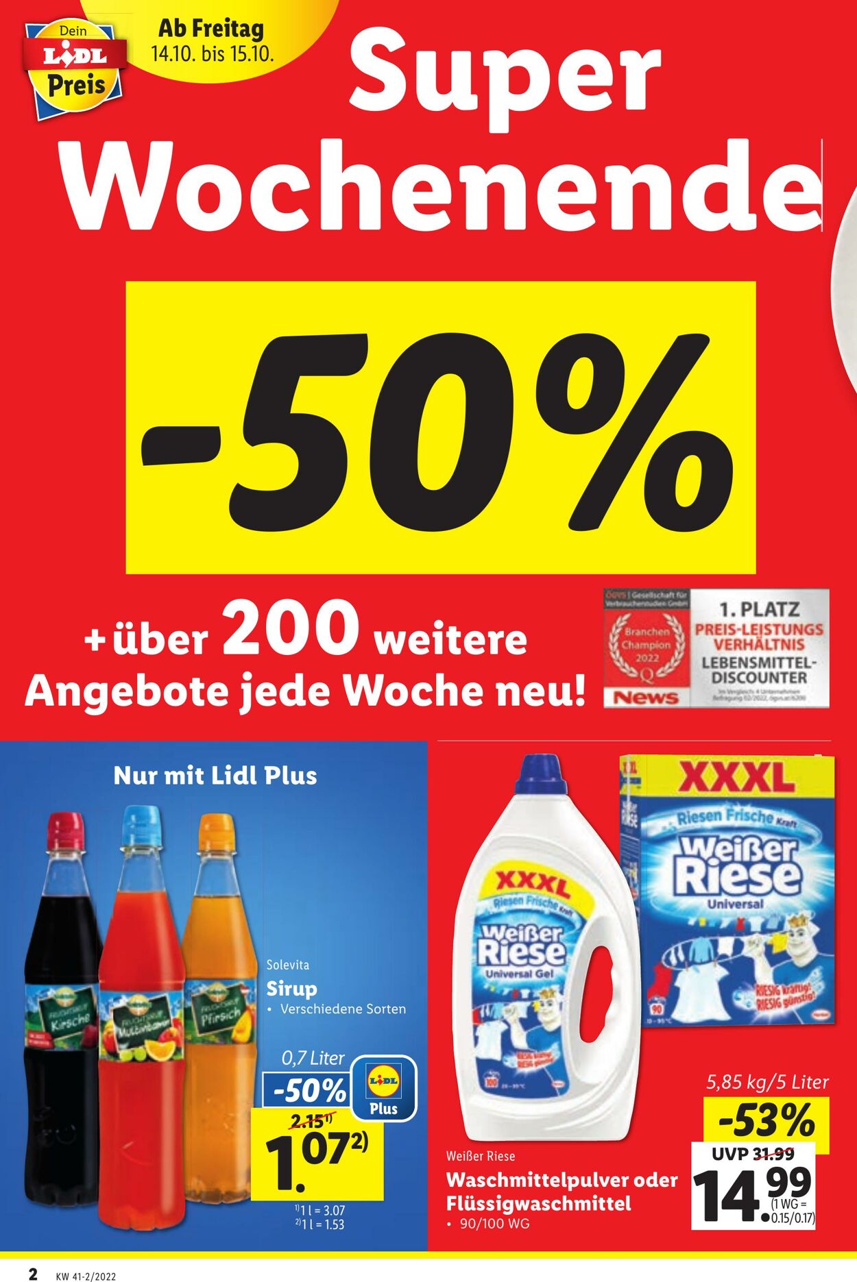 Prospekt Lidl 13.10.2022 - 19.10.2022