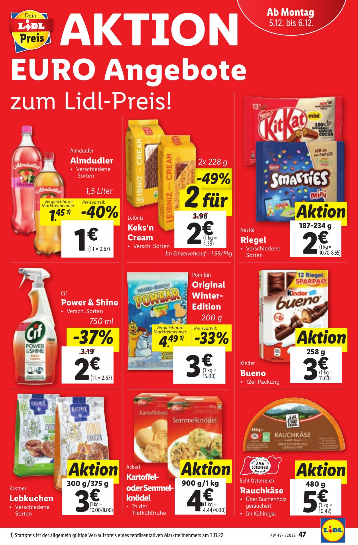 Prospekt Lidl 01.12.2022 - 06.12.2022