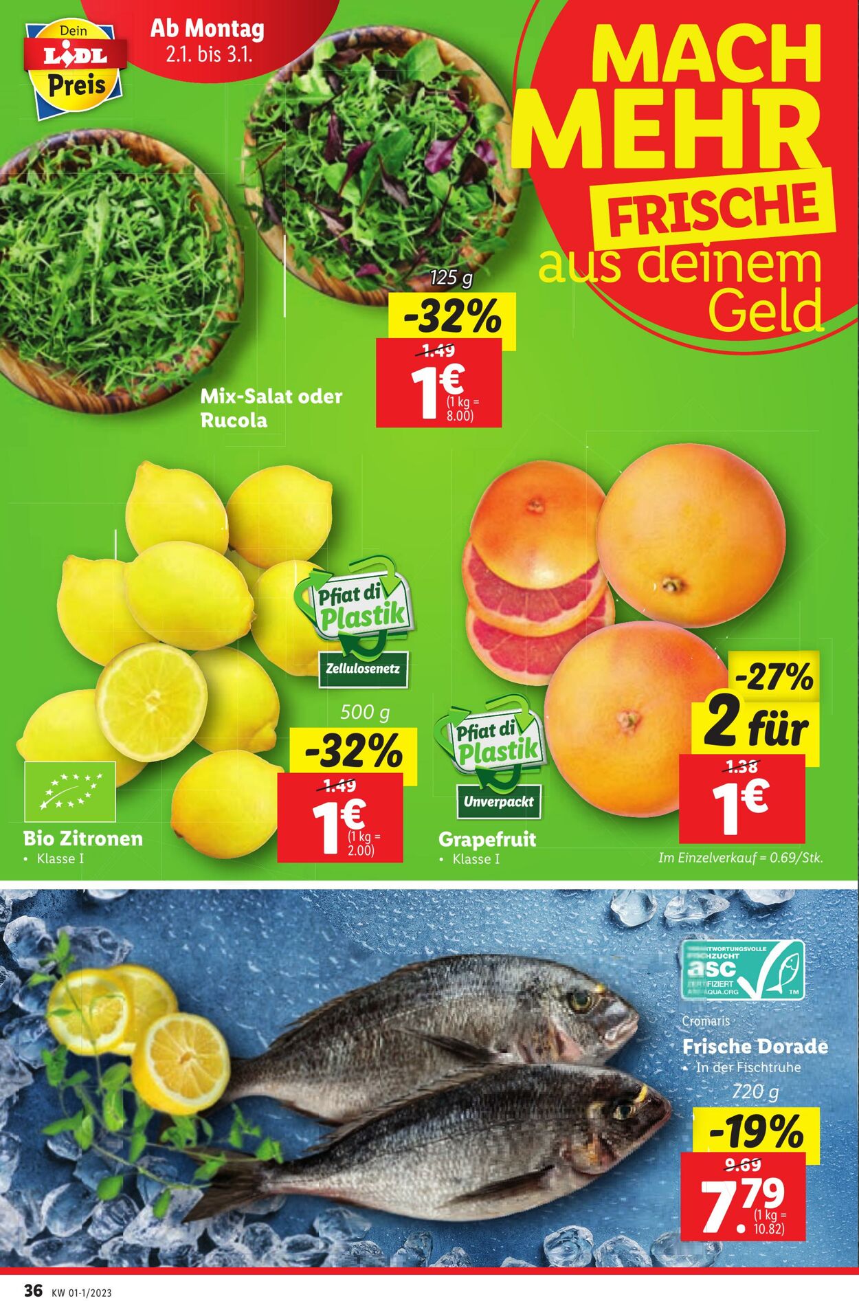 Prospekt Lidl 29.12.2022 - 03.01.2023