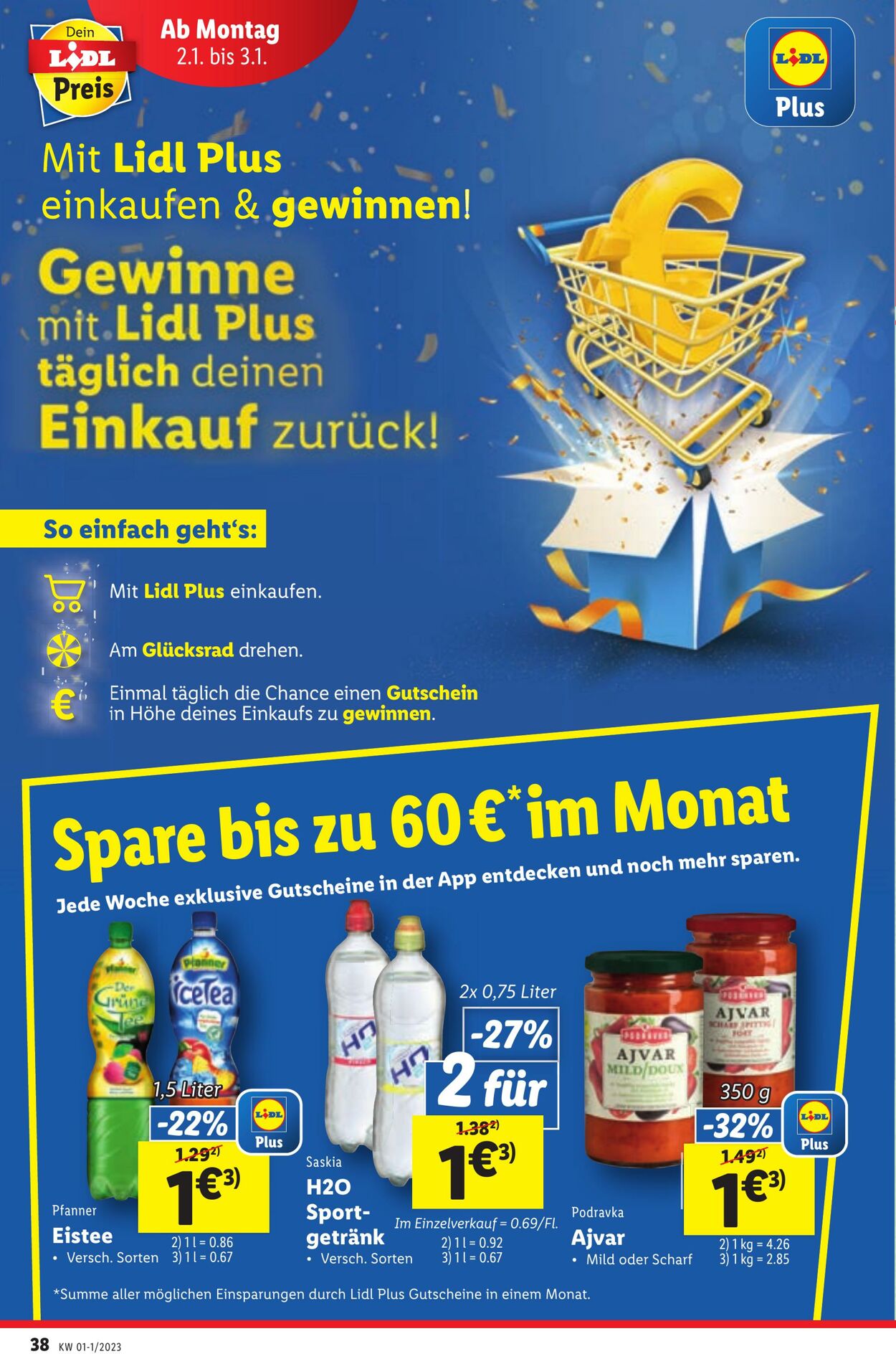 Prospekt Lidl 29.12.2022 - 03.01.2023