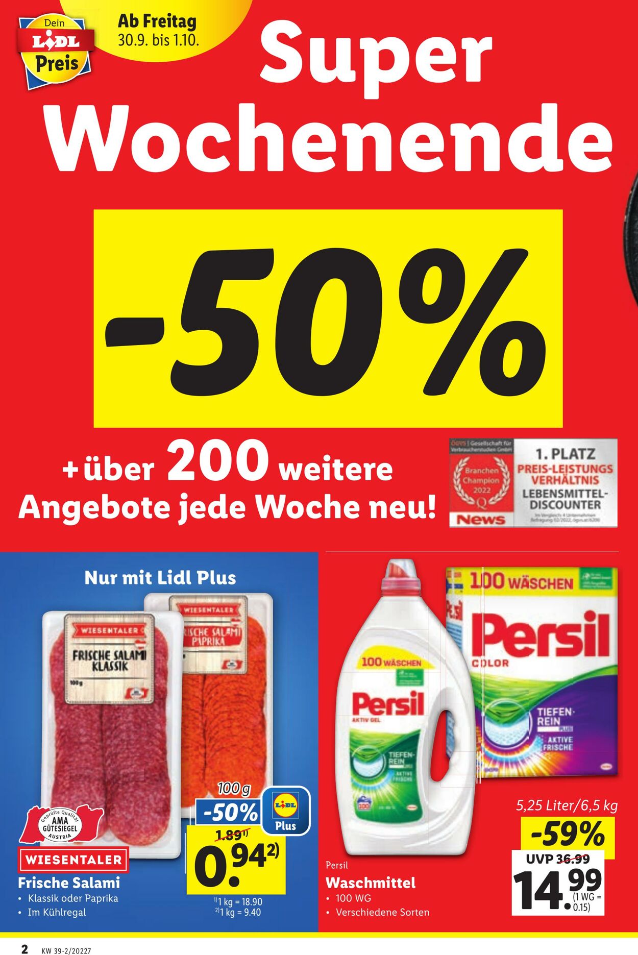 Prospekt Lidl 29.09.2022 - 05.10.2022