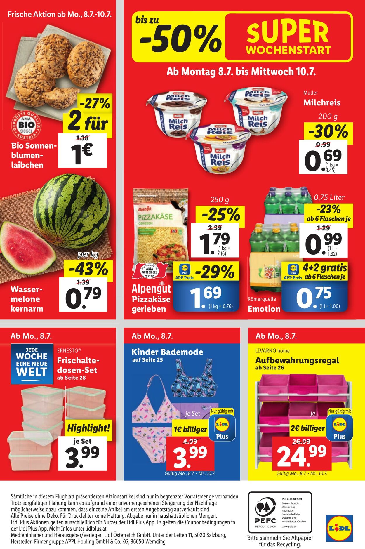 Prospekt Lidl 04.07.2024 - 10.07.2024