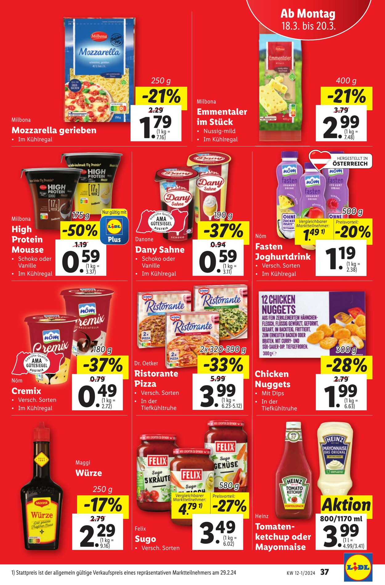 Prospekt Lidl 14.03.2024 - 20.03.2024