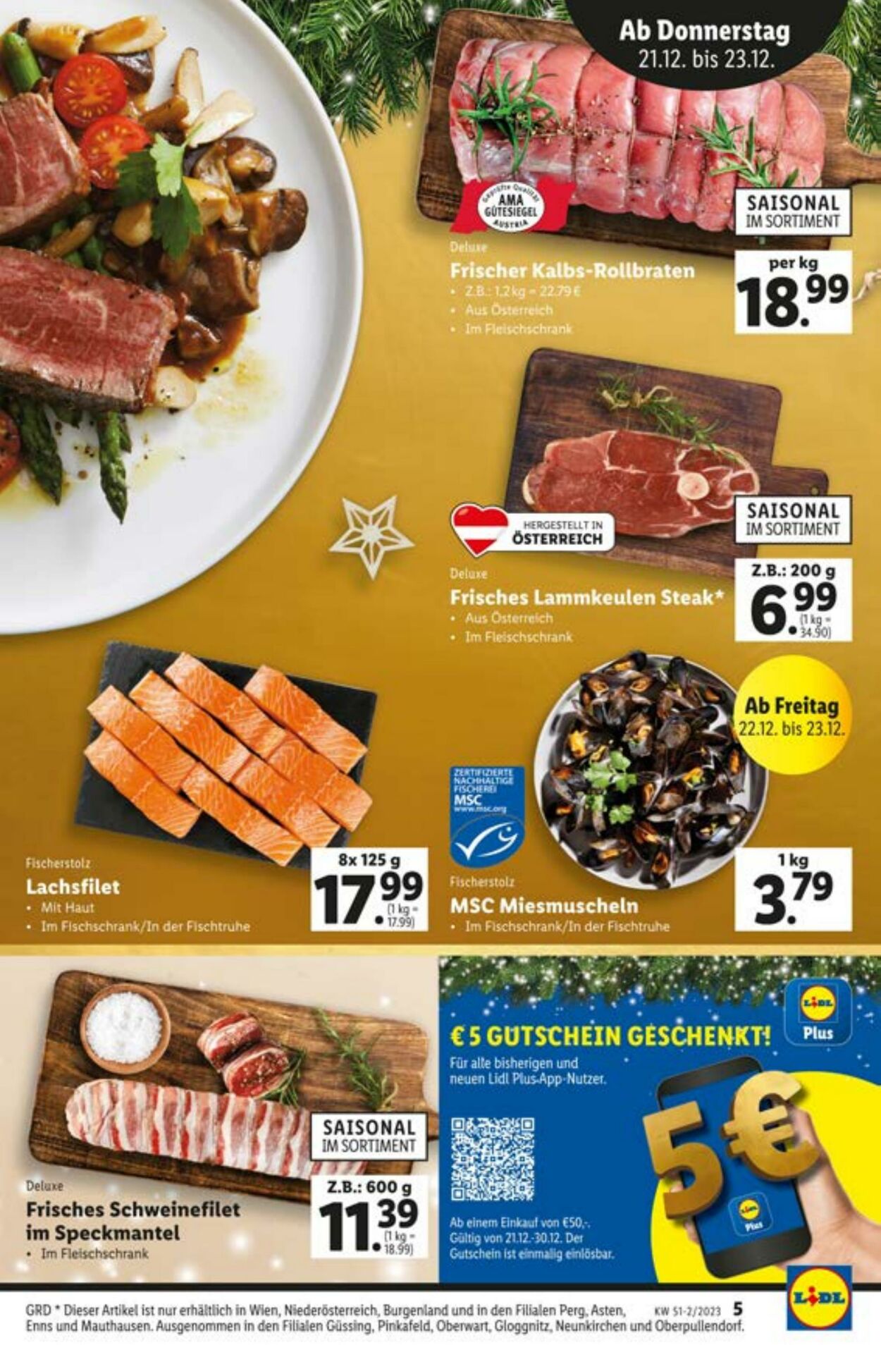 Prospekt Lidl 21.12.2023 - 23.12.2023