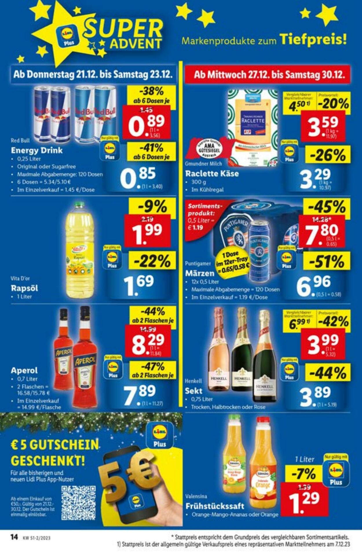 Prospekt Lidl 21.12.2023 - 23.12.2023