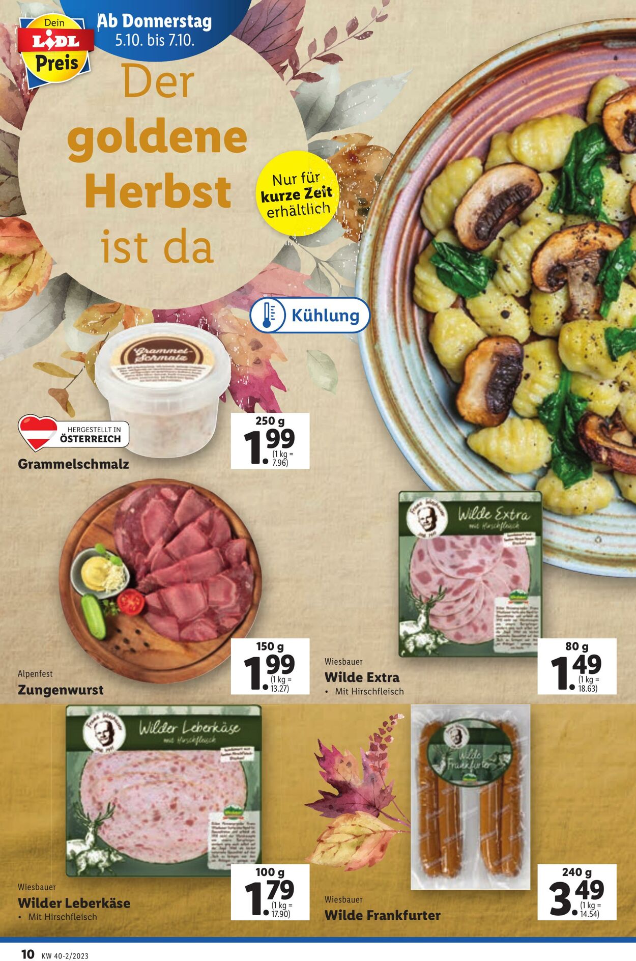 Prospekt Lidl 05.10.2023 - 07.10.2023