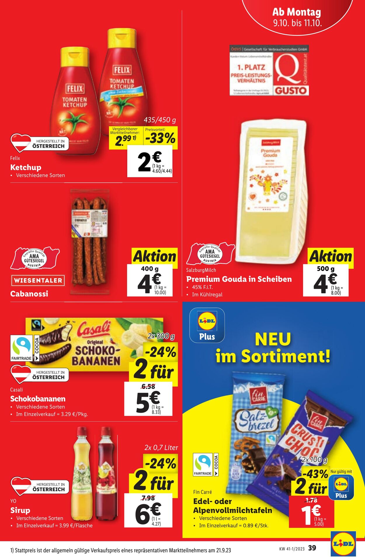 Prospekt Lidl 05.10.2023 - 07.10.2023