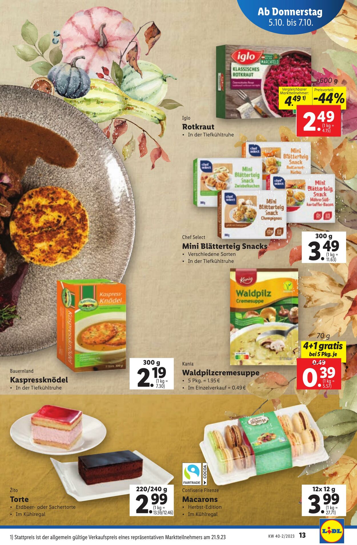 Prospekt Lidl 05.10.2023 - 07.10.2023