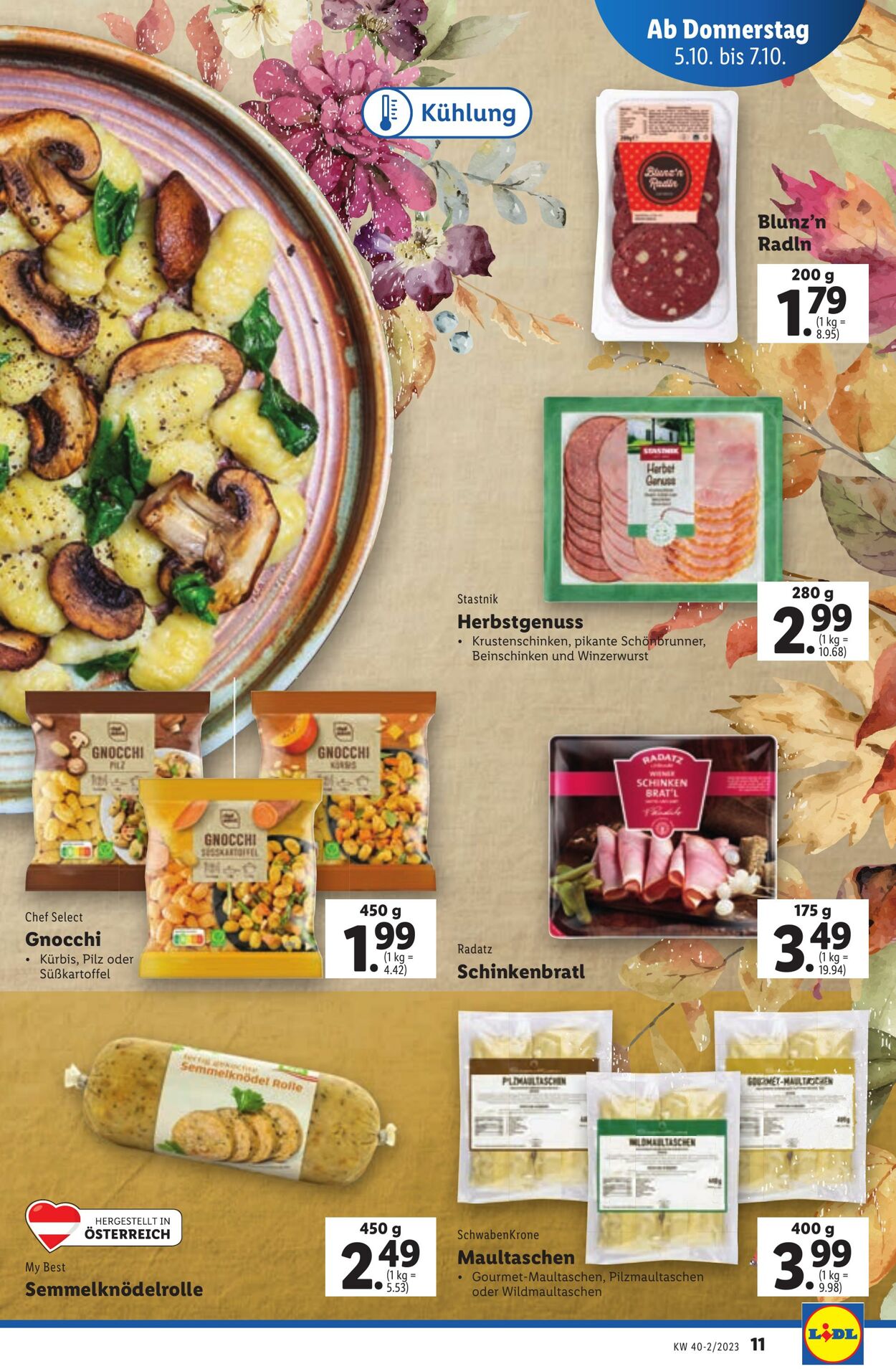 Prospekt Lidl 05.10.2023 - 07.10.2023