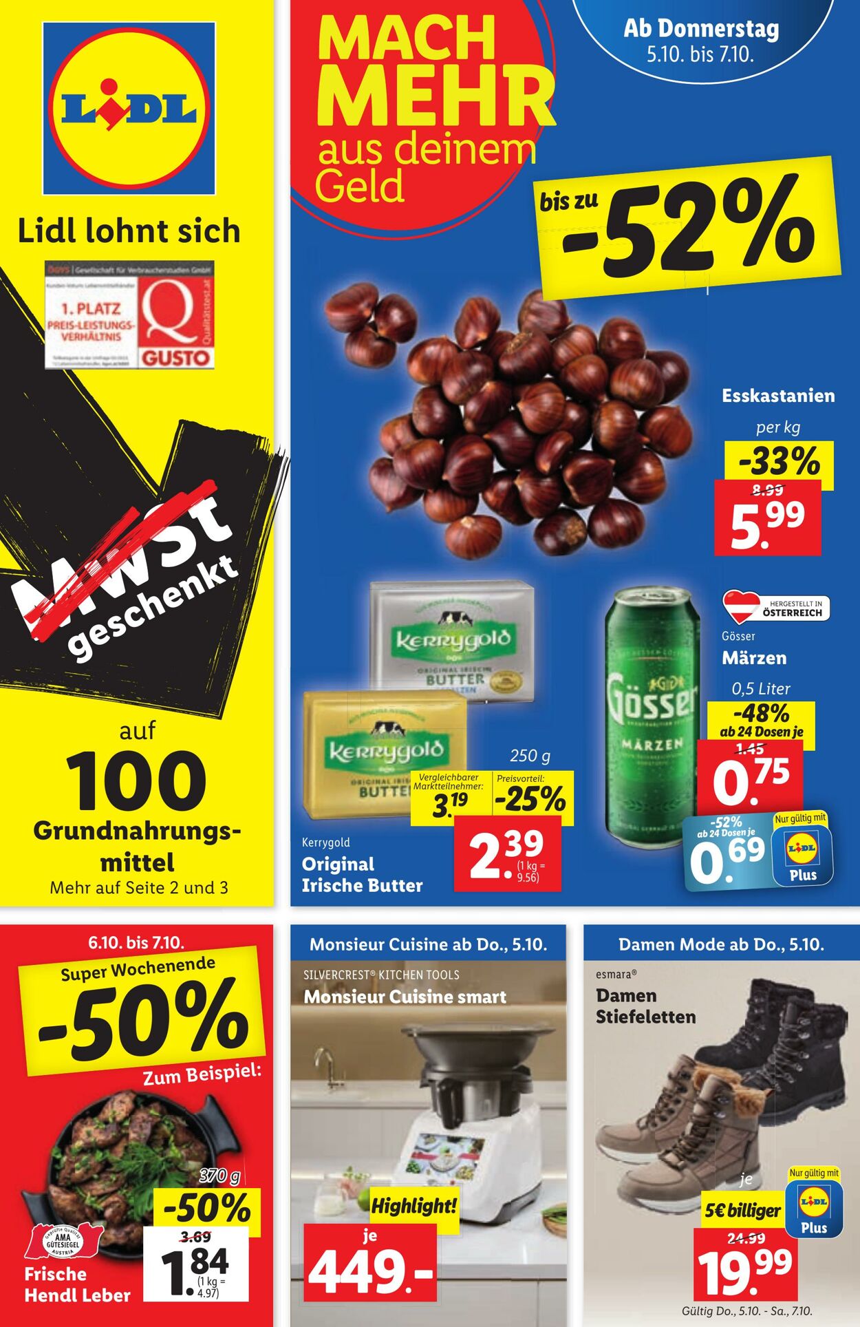 Prospekt Lidl 05.10.2023 - 07.10.2023