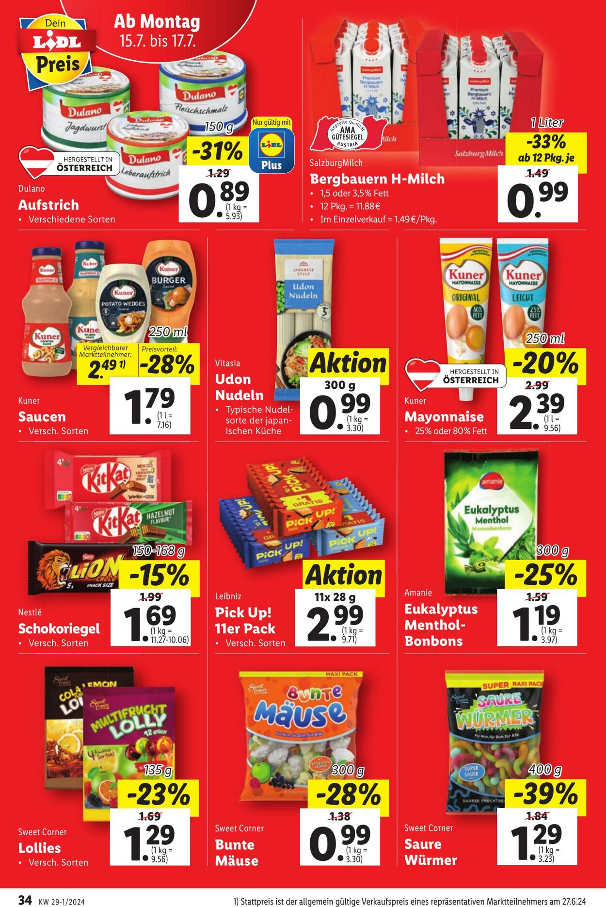 Prospekt Lidl 11.07.2024 - 17.07.2024