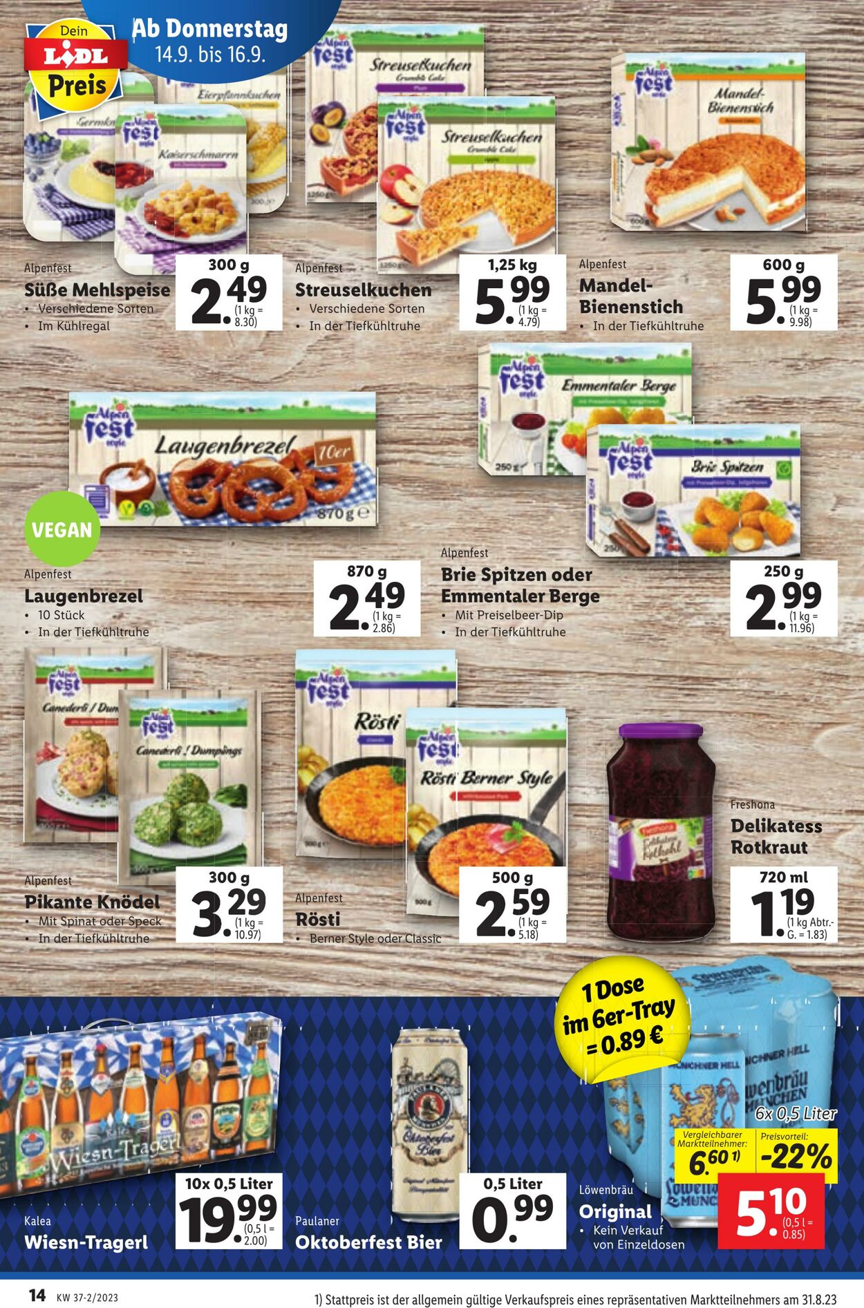Prospekt Lidl 14.09.2023 - 20.09.2023