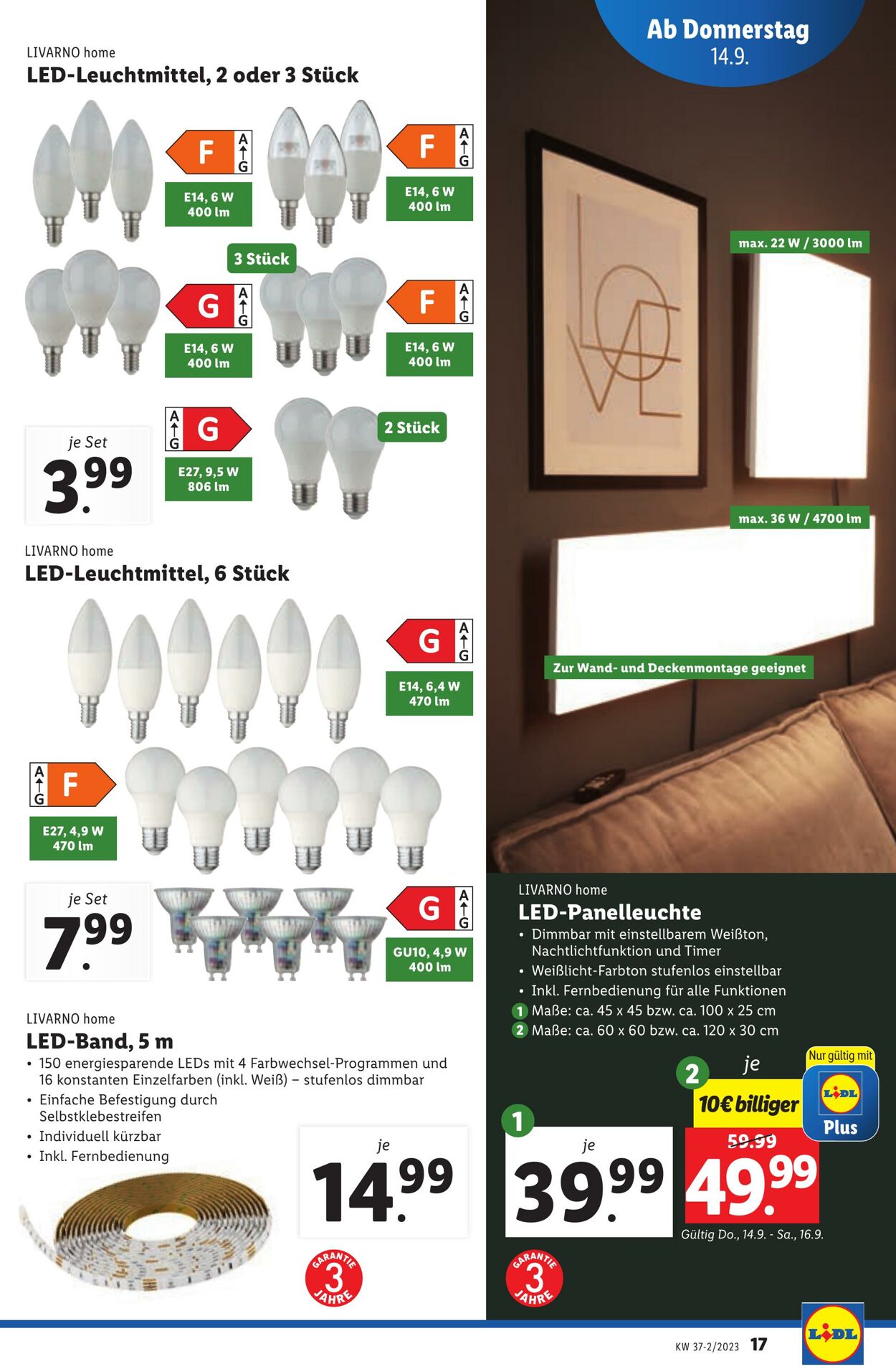 Prospekt Lidl 14.09.2023 - 20.09.2023