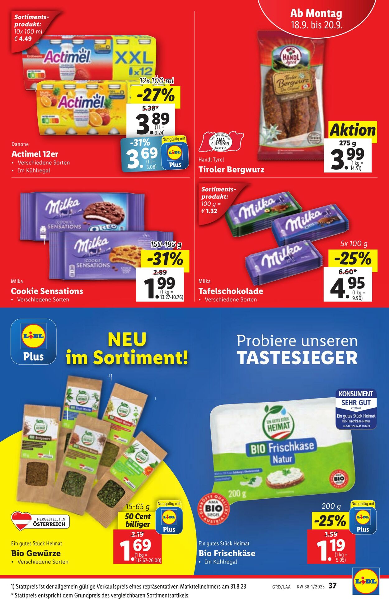 Prospekt Lidl 14.09.2023 - 20.09.2023