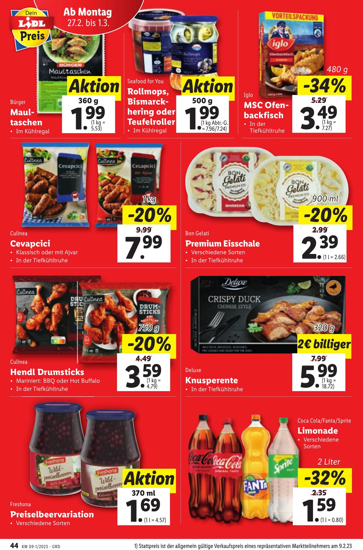 Prospekt Lidl 23.02.2023 - 01.03.2023