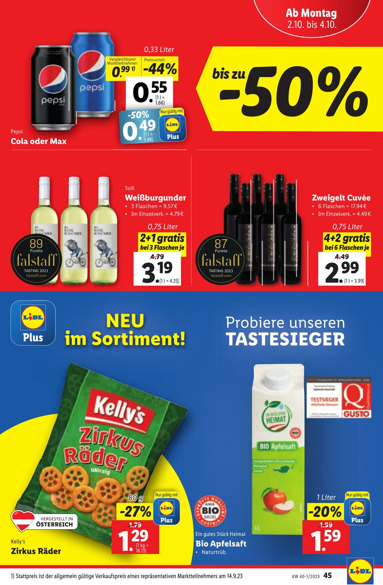 Prospekt Lidl 28.09.2023 - 29.09.2023