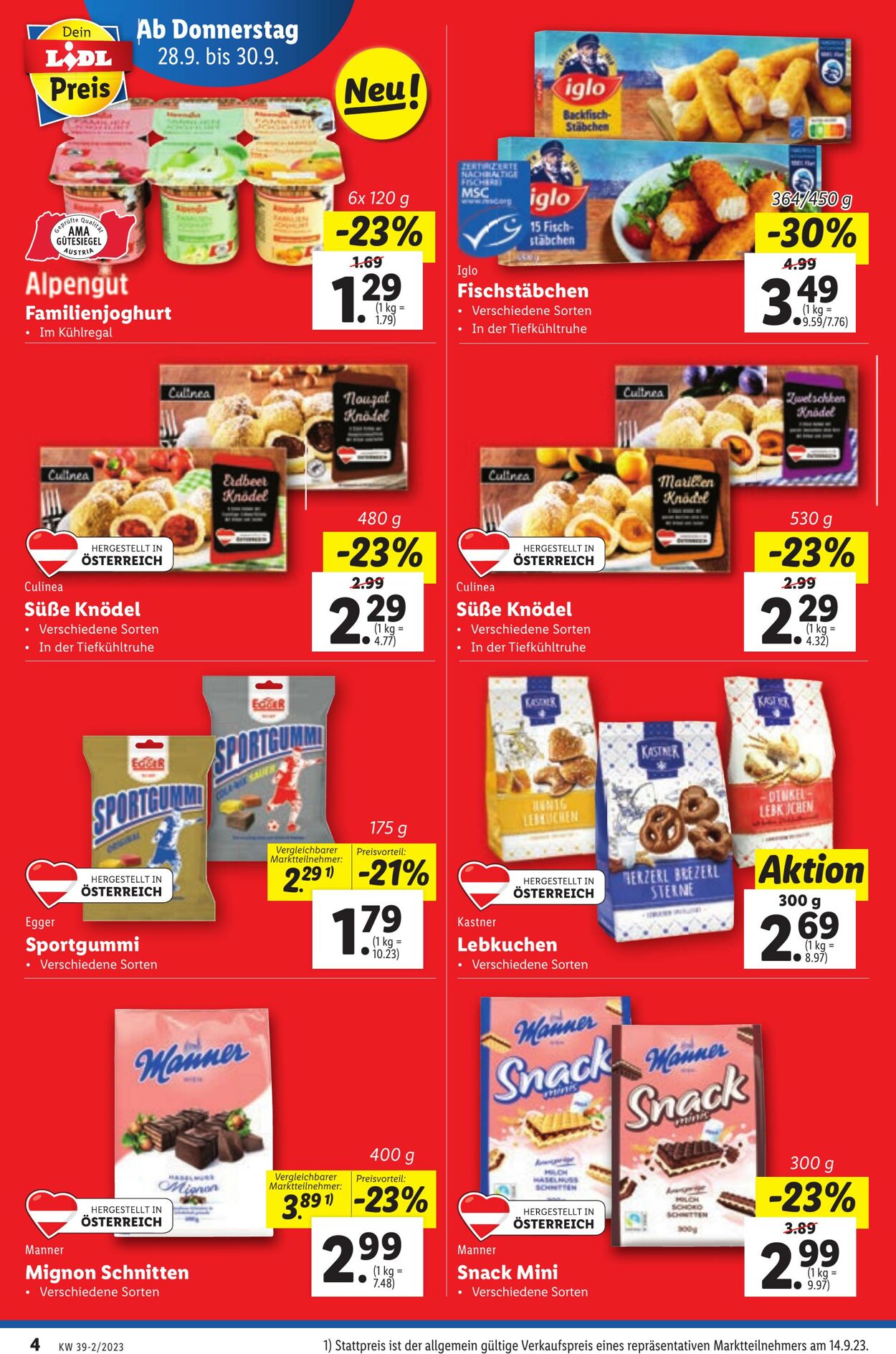 Prospekt Lidl 28.09.2023 - 29.09.2023