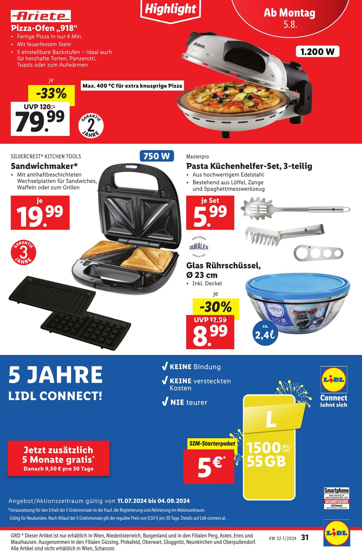 Prospekt Lidl 01.08.2024 - 07.08.2024
