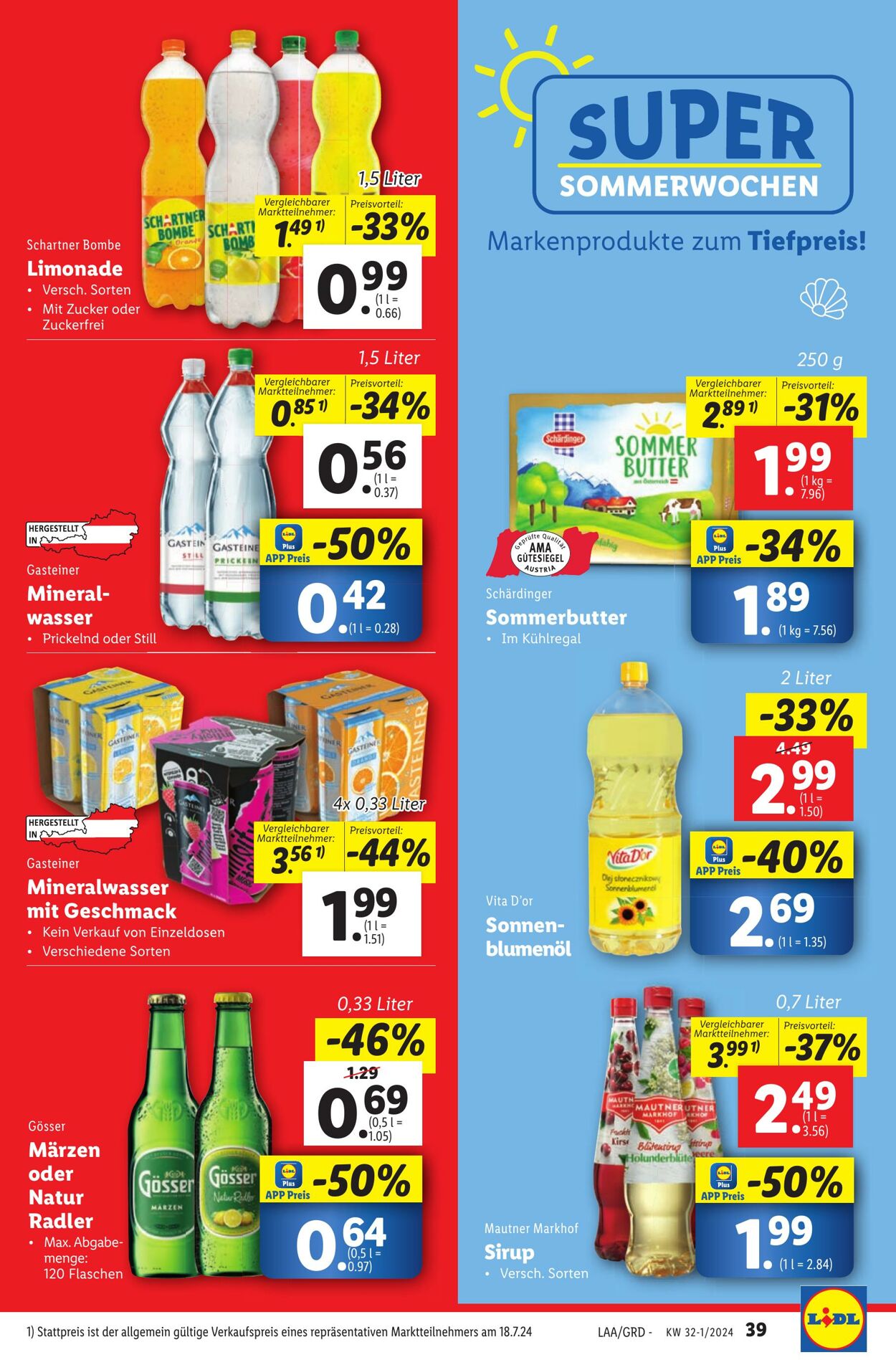 Prospekt Lidl 01.08.2024 - 07.08.2024