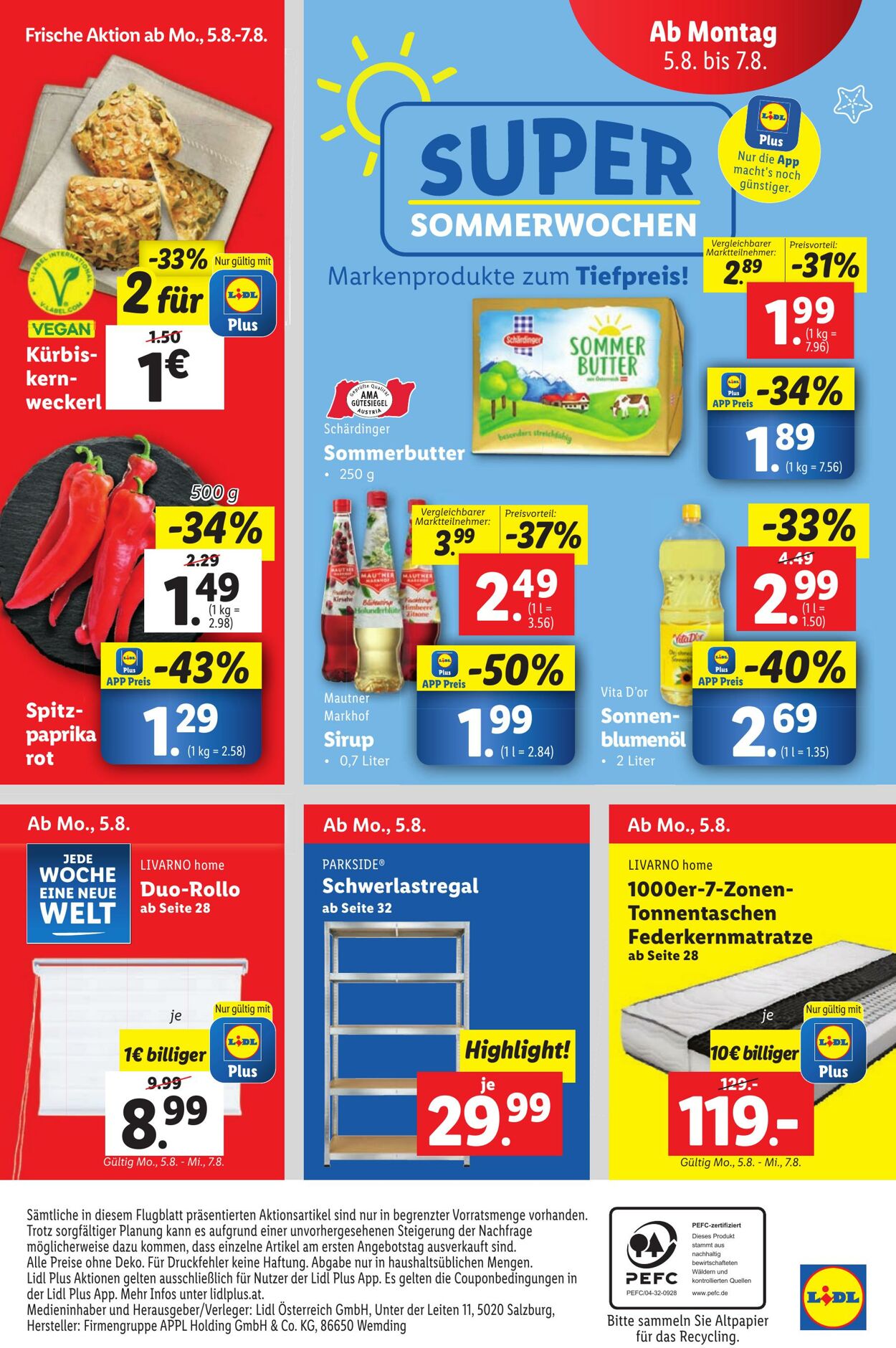 Prospekt Lidl 01.08.2024 - 07.08.2024