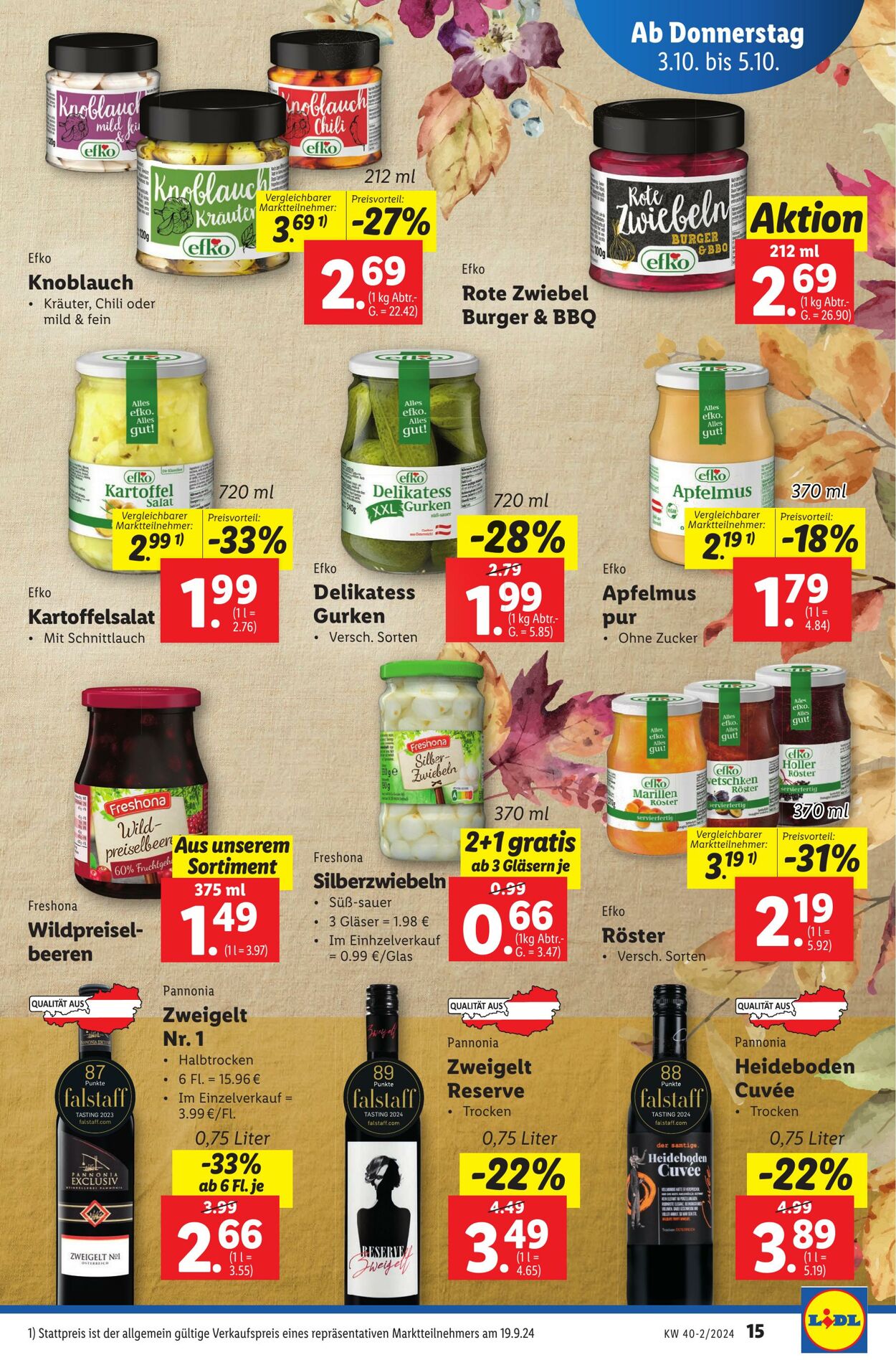 Prospekt Lidl 03.10.2024 - 09.10.2024