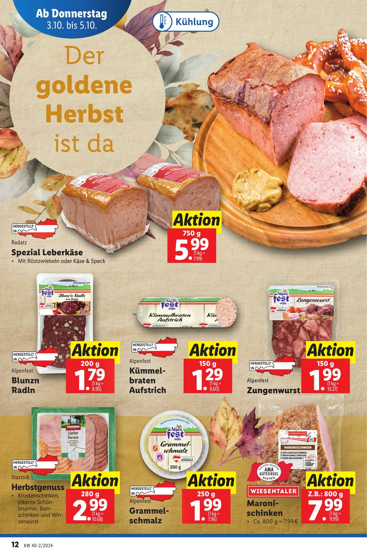 Prospekt Lidl 03.10.2024 - 09.10.2024