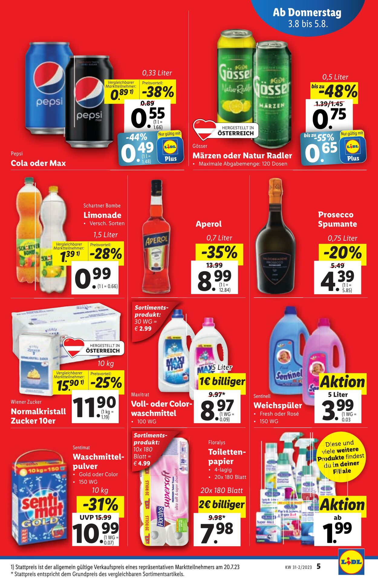 Prospekt Lidl 03.08.2023 - 05.08.2023