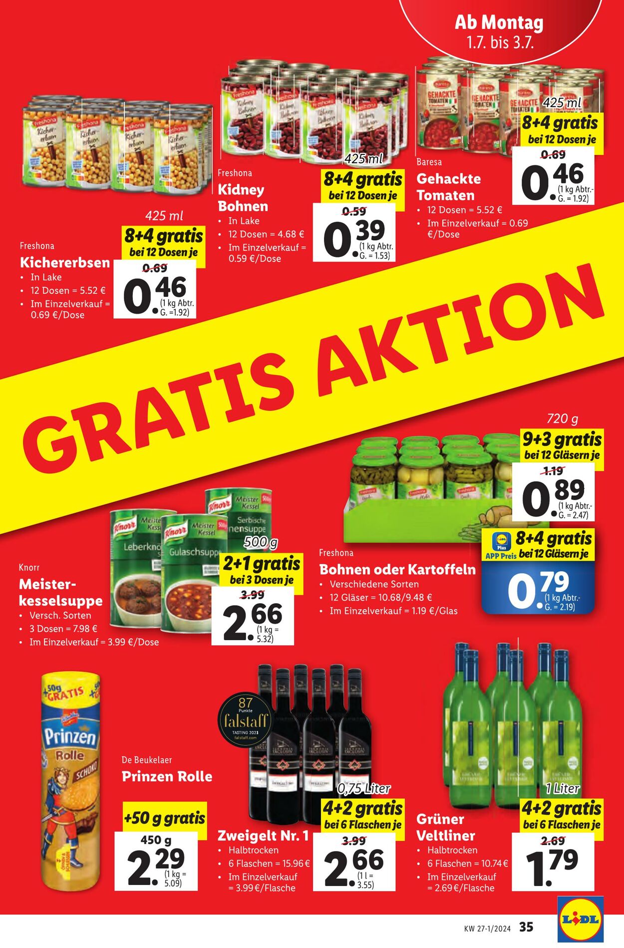 Prospekt Lidl 27.06.2024 - 03.07.2024