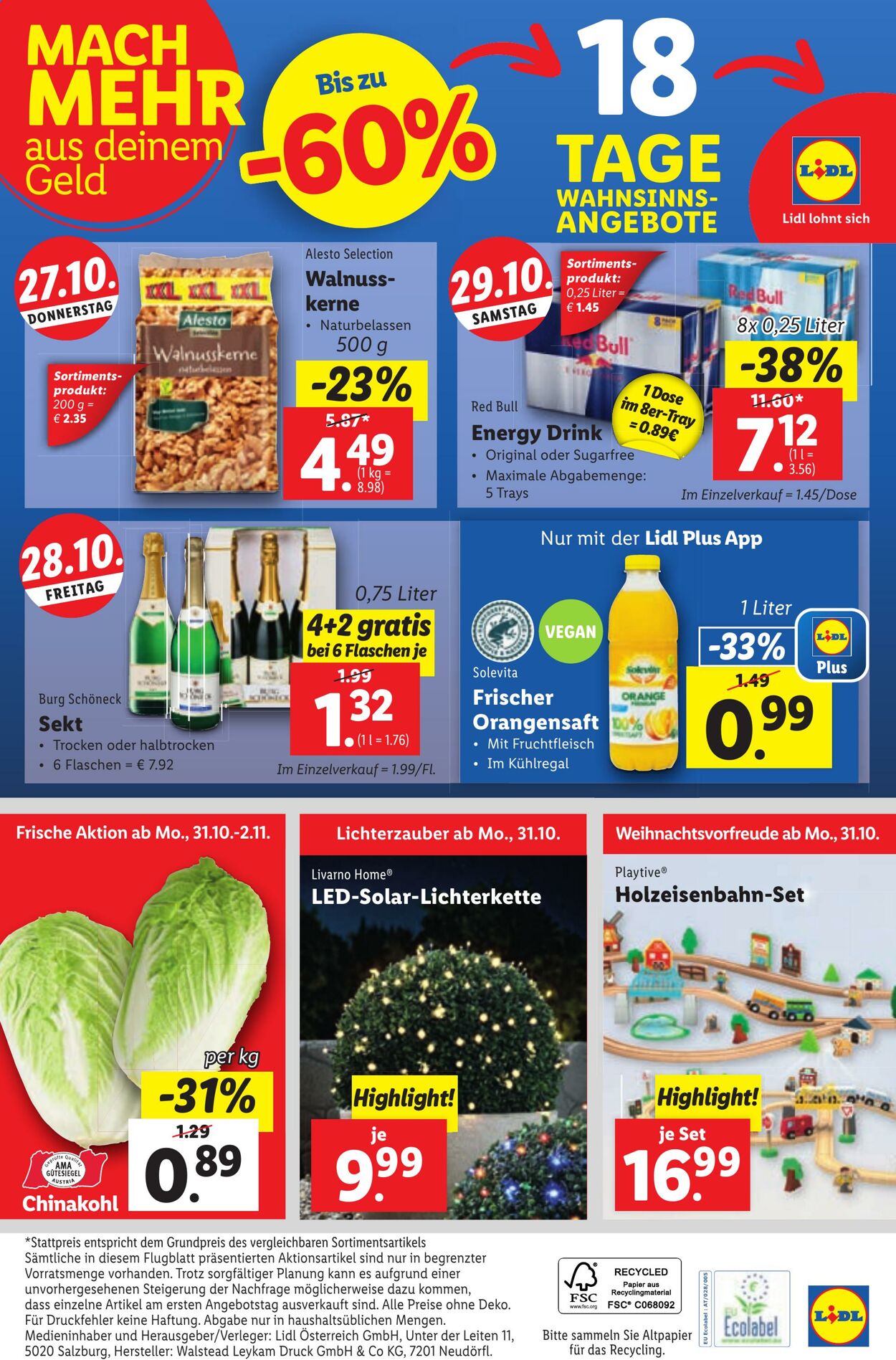 Prospekt Lidl 27.10.2022 - 02.11.2022