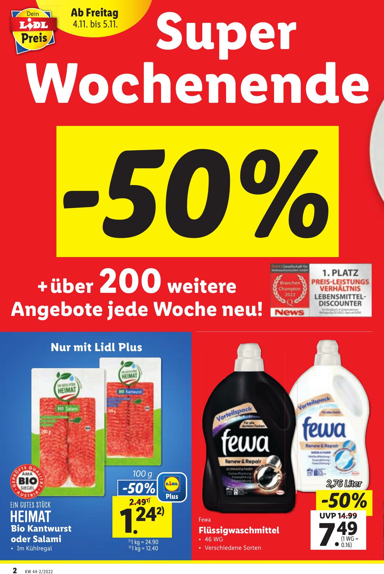 Prospekt Lidl 03.11.2022 - 09.11.2022