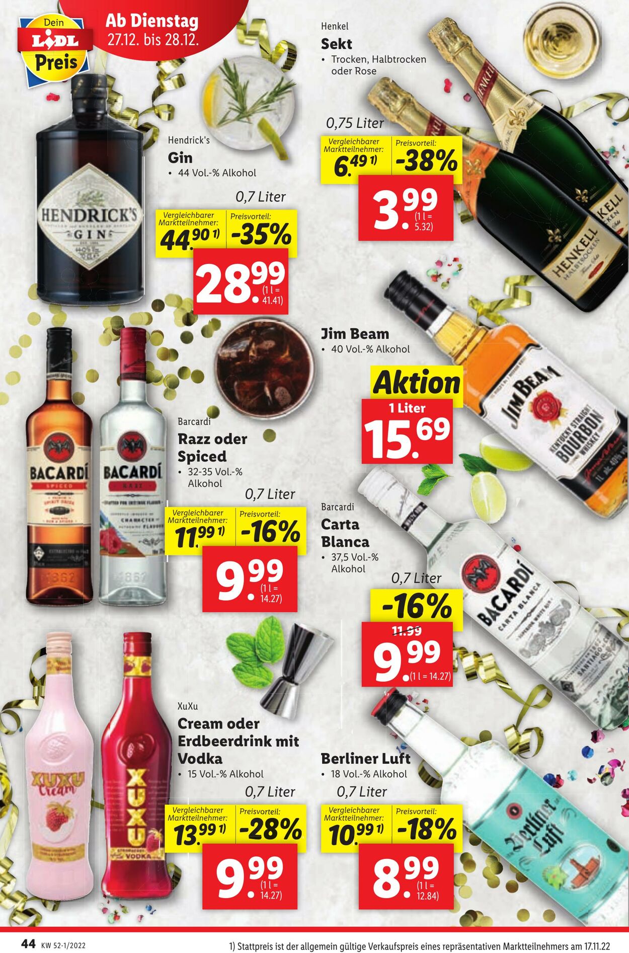 Prospekt Lidl 22.12.2022 - 28.12.2022